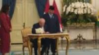 Presiden Brasil Lula da Silva Disambut Presiden Prabowo di Istana Merdeka